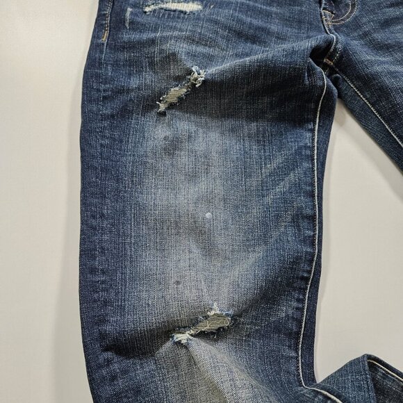 American Eagle Jeans Men 28x32 (30) Blue Distressed Extreme Flex 4 Slim Straight - Picture 9 of 16